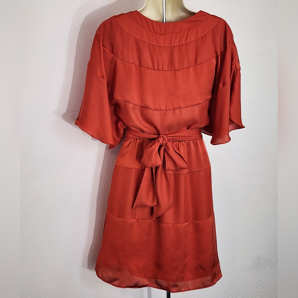 Vince Camuto Dress Dolman Sleeve Rust Size 2 - Picture 9 of 12